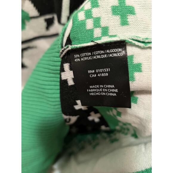 Star Wars Ugly Christmas Sweater Mens XL Mandalorian Grogu Green Holiday - Picture 8 of 8